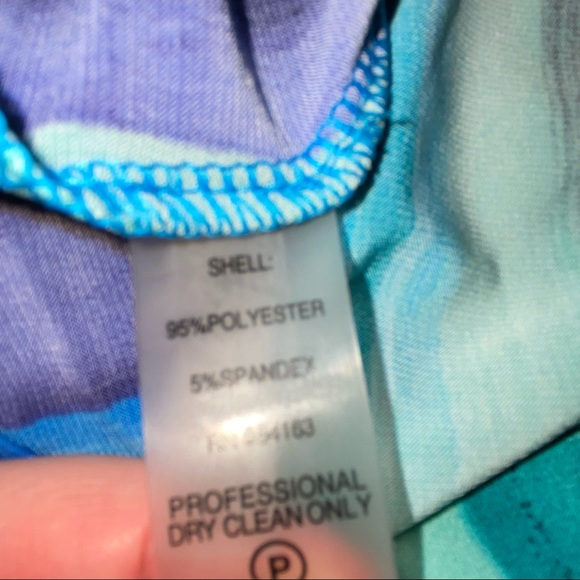 Calvin Klein Watercolor Striped Print Dress - Picture 4 of 5